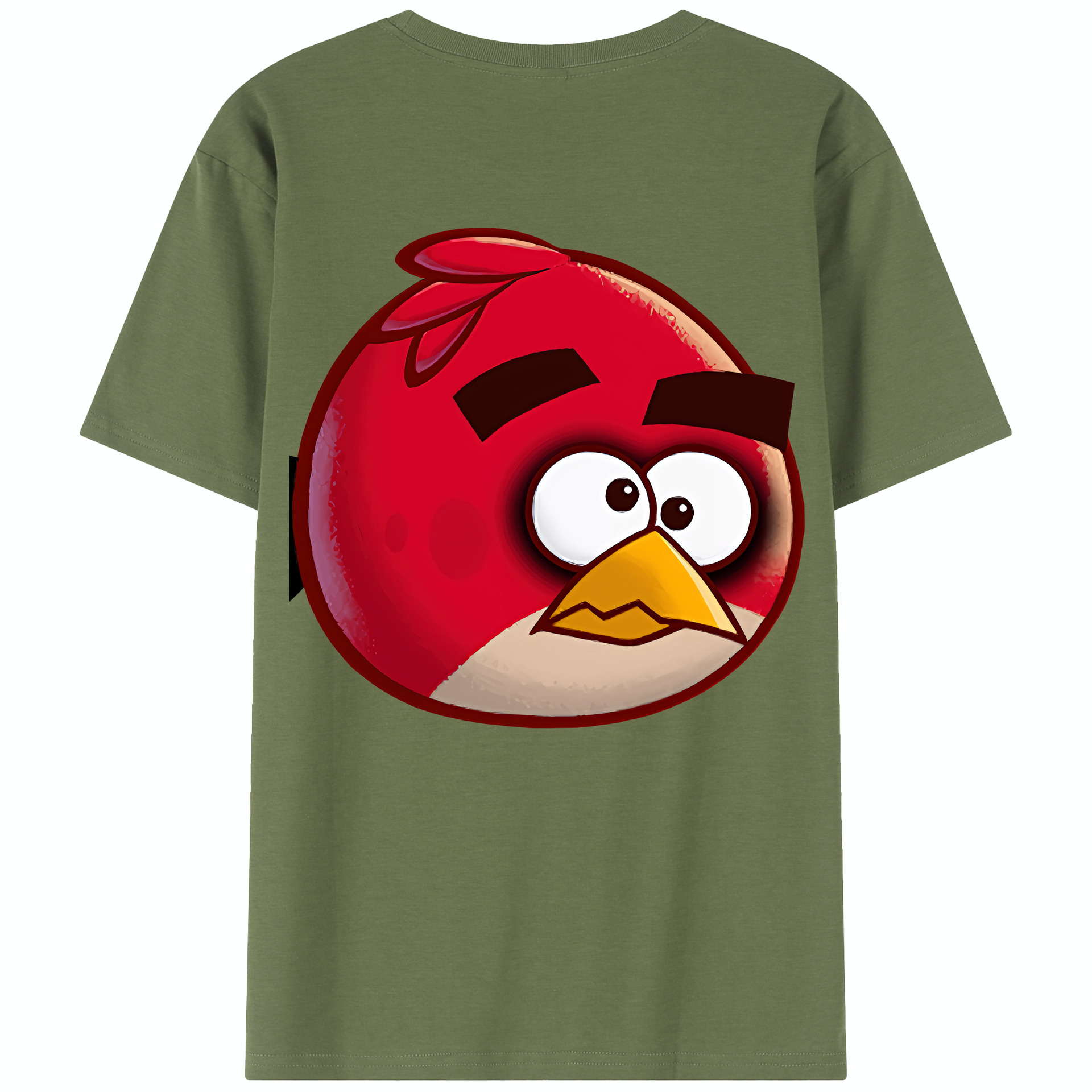 （画像用） Angry Birds アングリーバード 綿100％半袖Tシャツ（背面プリント）